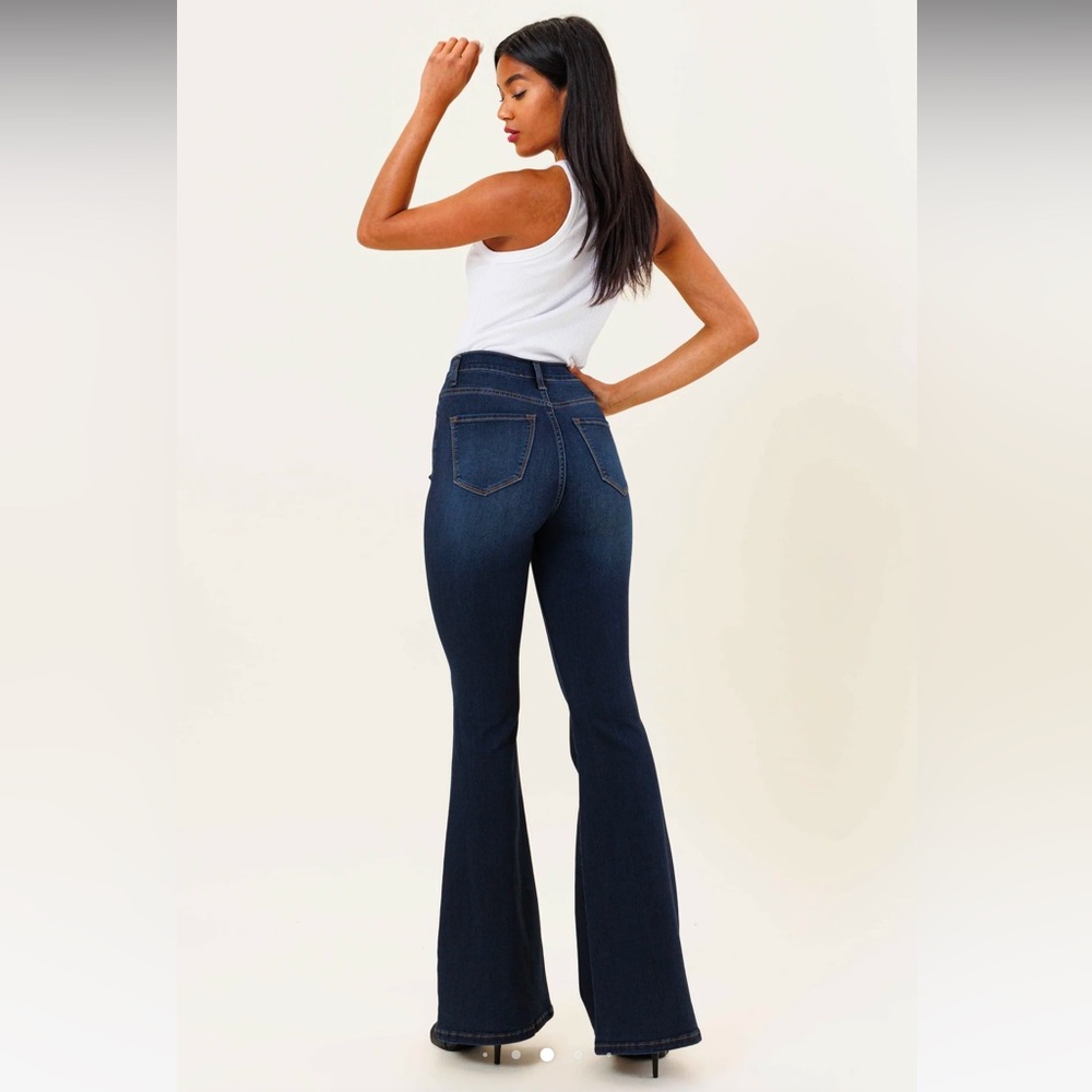 Vibrant M.i.U Tall Bell Flare Jeans - Picture 5 of 16